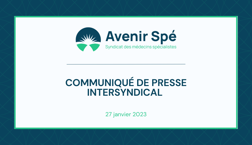 COMMUNIQUE DE PRESSE INTERSYNDICAL