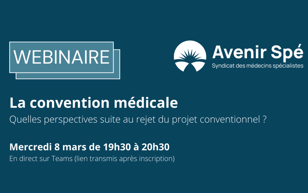 Webinaire – Quelles perspectives suite au rejet du projet conventionnel ?