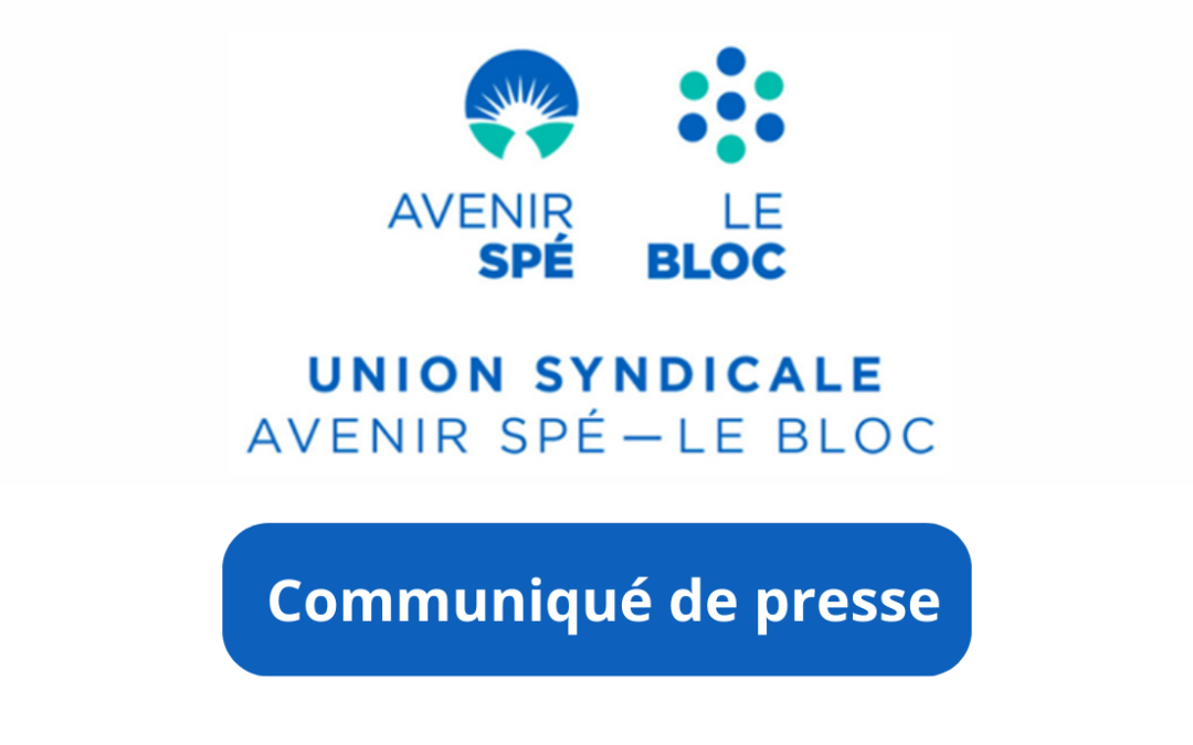 Communiqué de presse : Avenir Spé – LE BLOC